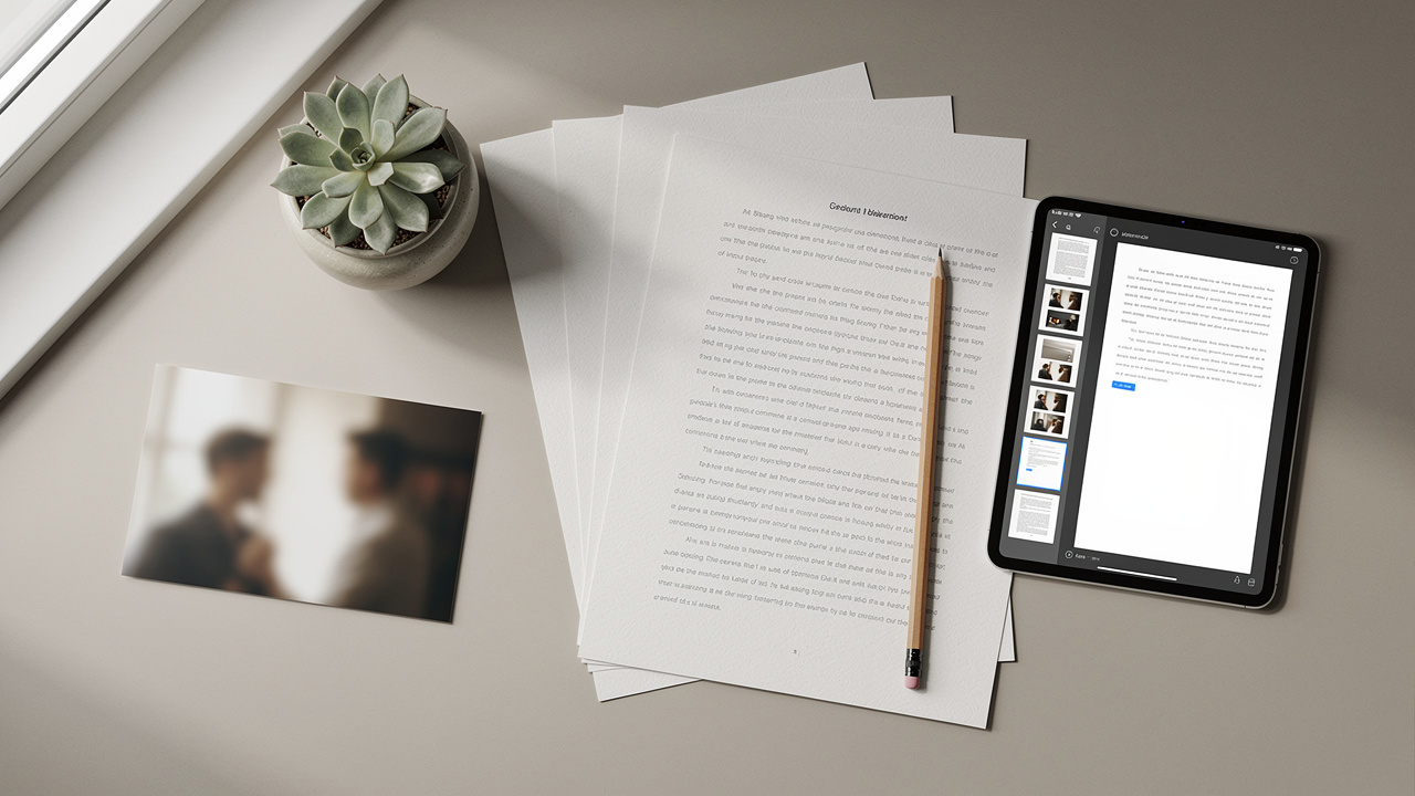 Multiple image files combined into one organized PDF document