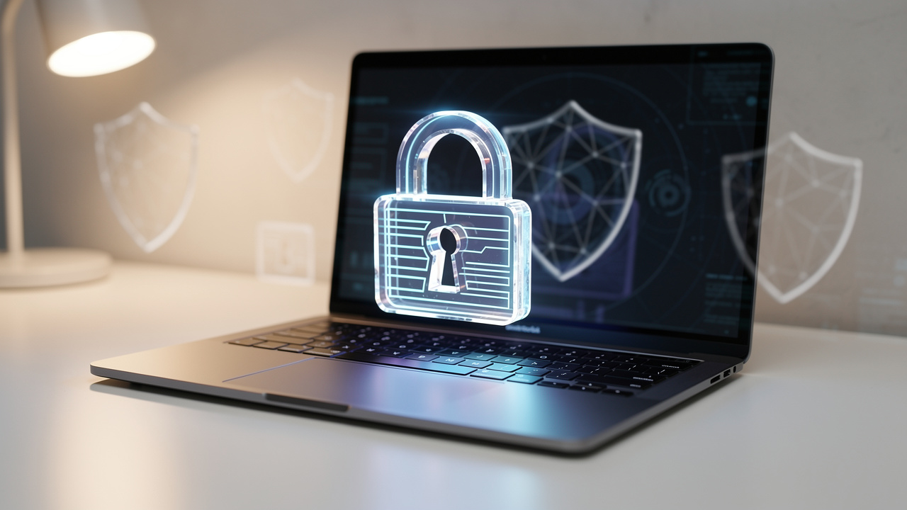 Digital padlock symbolizing secure PDF file encryption online