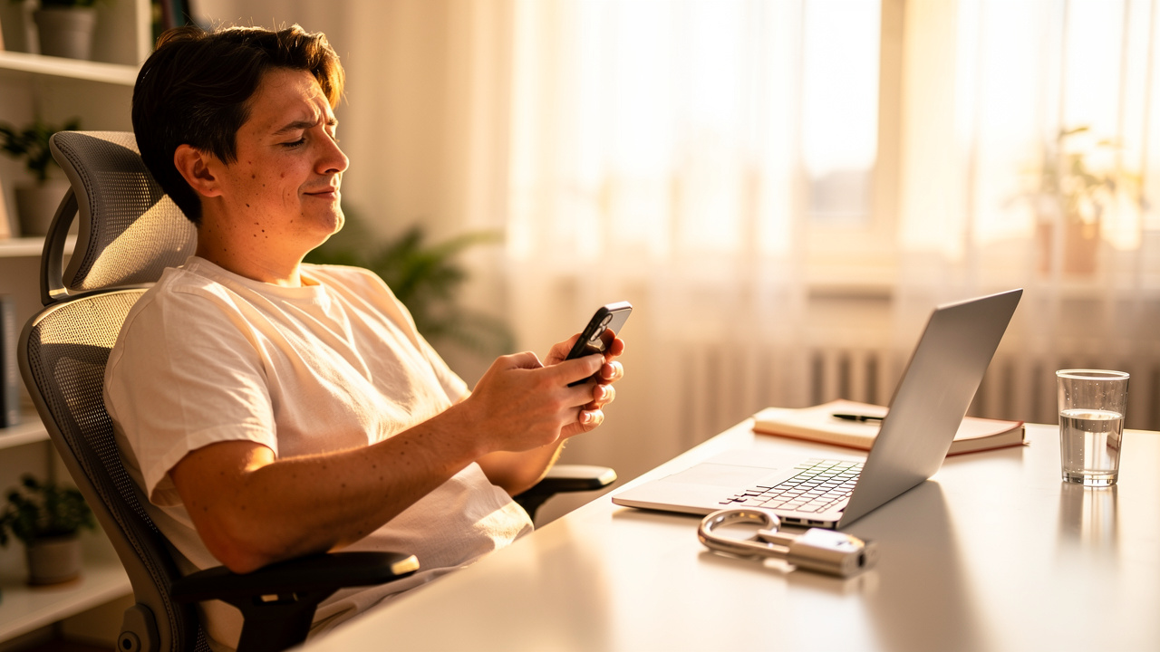 Person relieved after successfully removing PDF password