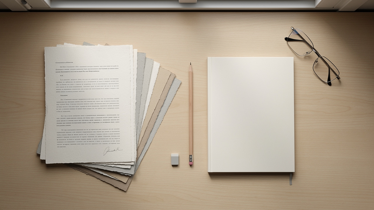 Organized documents consolidated into a single neat file