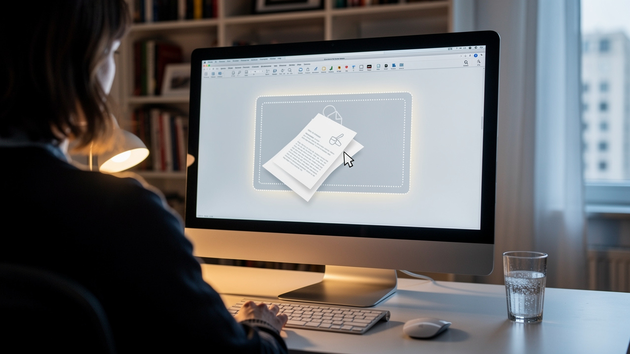 User uploading a PDF file to an online password protection tool