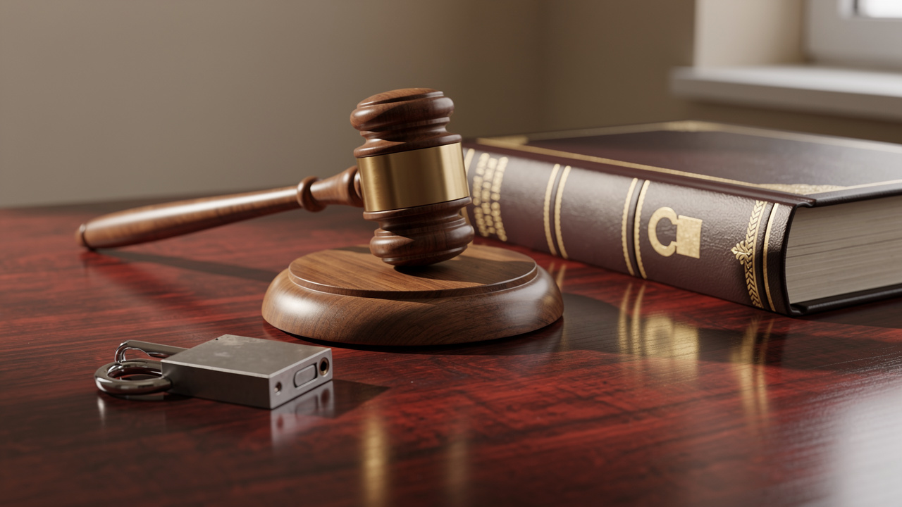 Judge gavel and locked book representing PDF legal limits