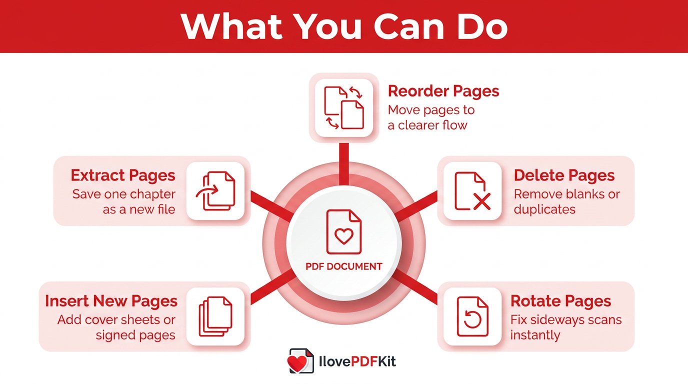 Five actions you can take with an online PDF organizer