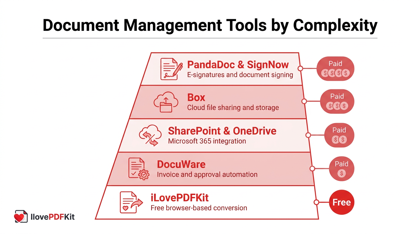 Comparison of document management tools and pricing