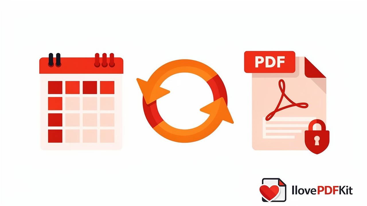 Converting spreadsheets to PDF format with encryption and security