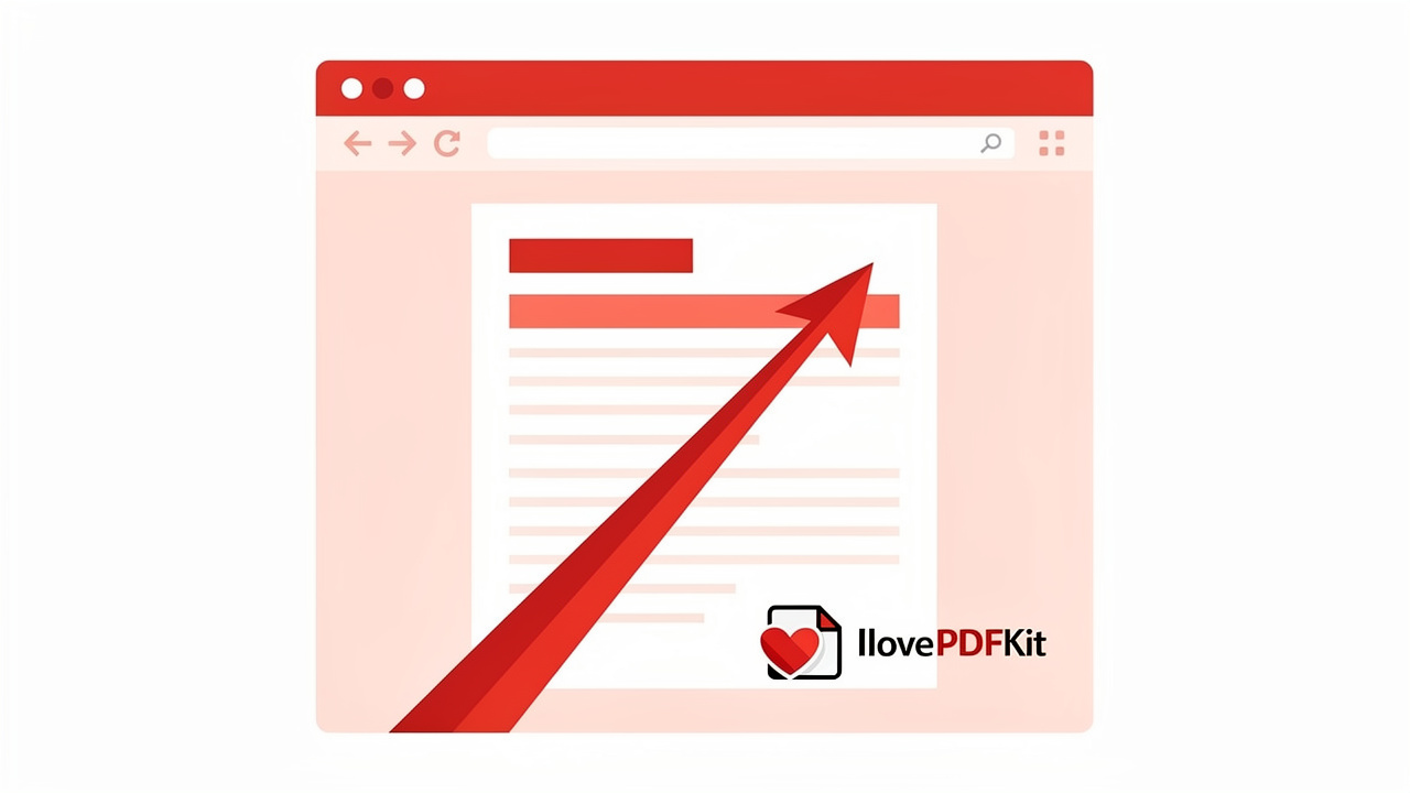 Document loading progressively in browser window with speed indicator