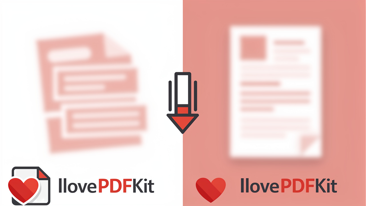 Visual comparison showing how source image quality affects final PDF quality
