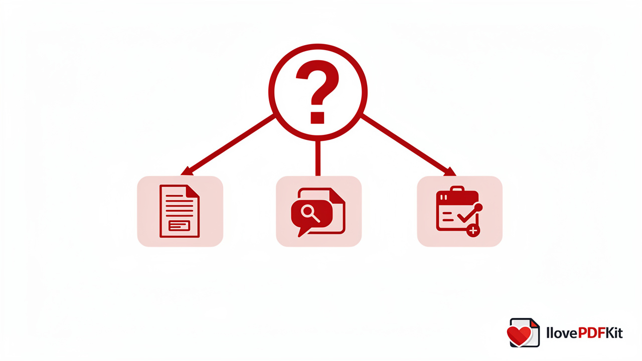 Productivity tool selection decision pathway